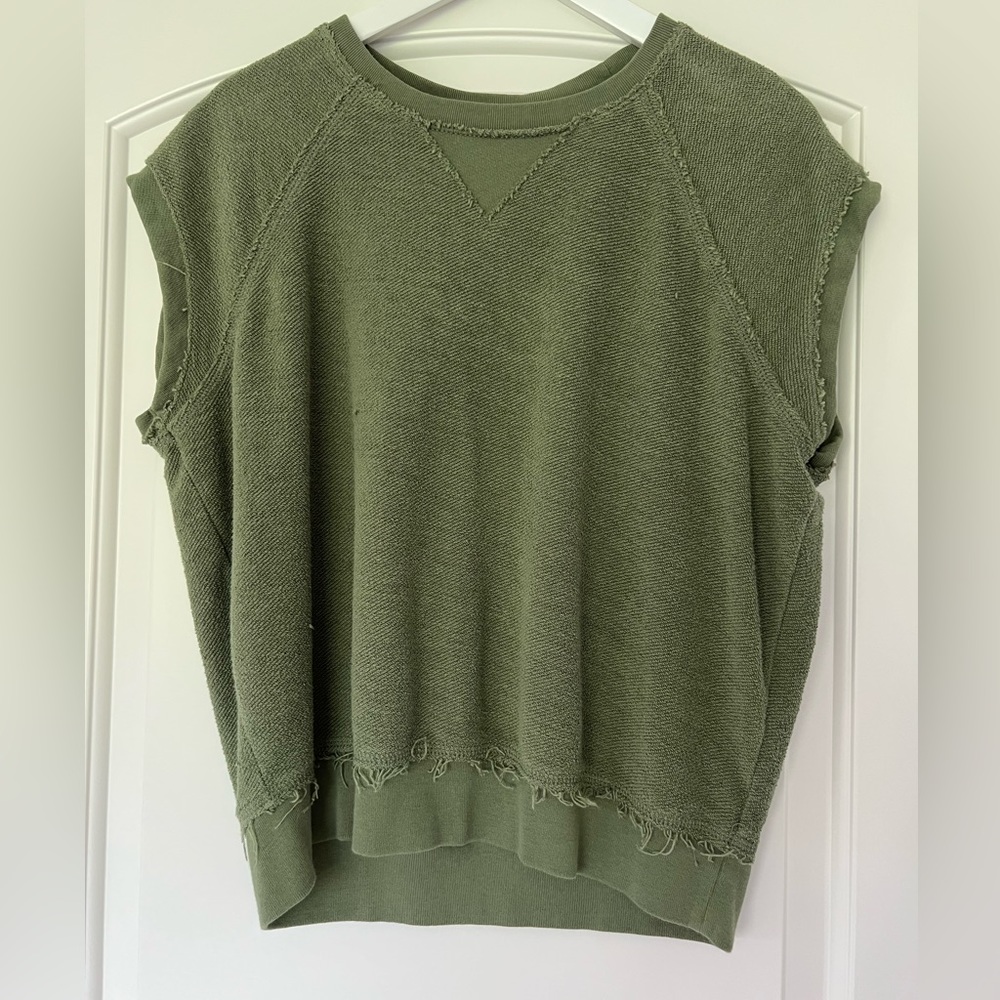 ATM French Terry Raglan Top - Size S